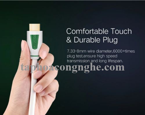 Ugreen 30192 3M màu Đen Cáp tín hiệu HDMI chuẩn 1.4 hỗ trợ phân giải 4K * 2K HD116 30030192